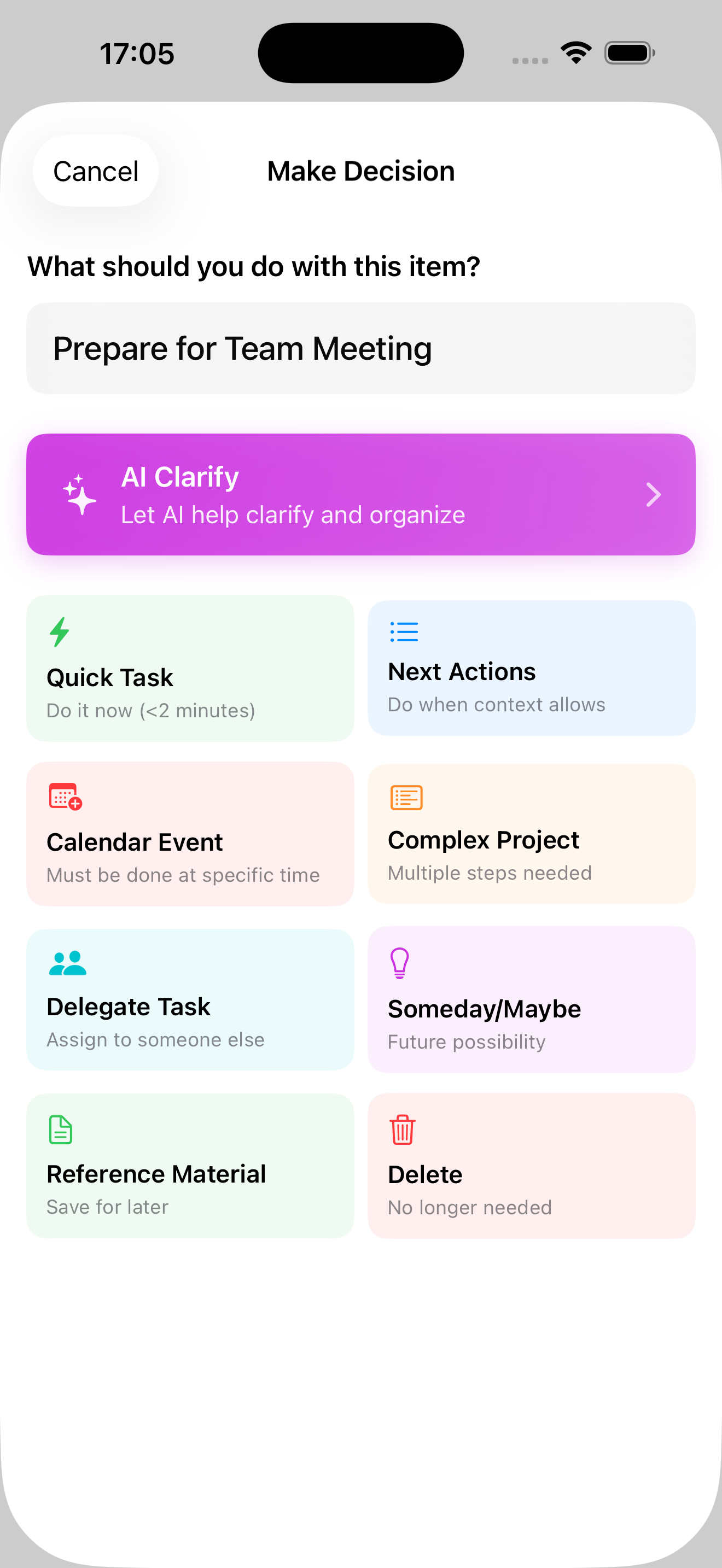 Project Clarification